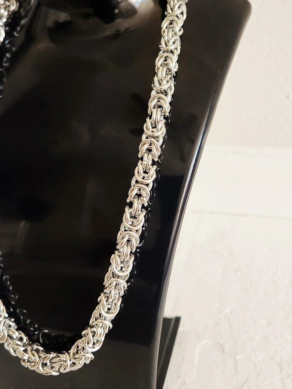 Silver Byzantine Stainless steel chain/necklace